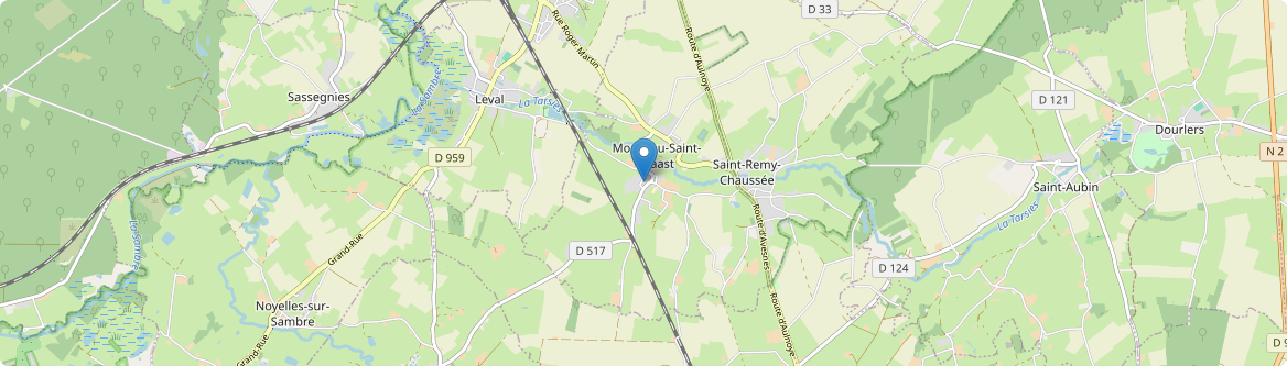 Monceau-Saint-Waast - Carte