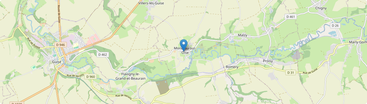 Monceau-sur-Oise - Carte