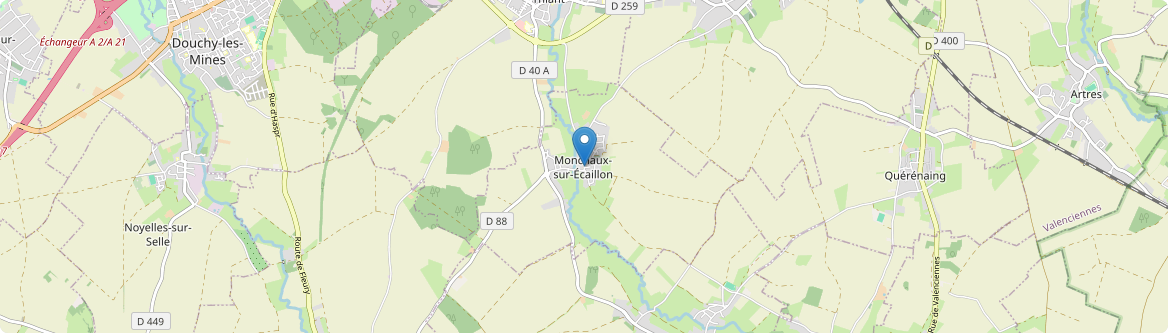 Monchaux-sur-Écaillon - Carte