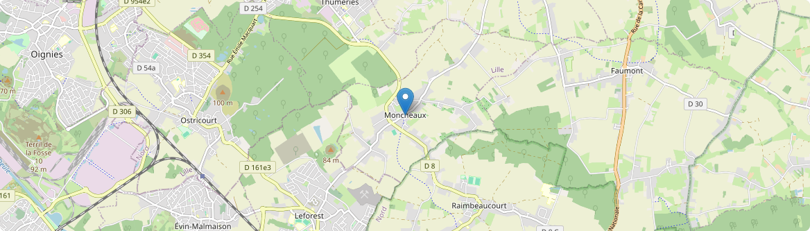 Moncheaux - Carte