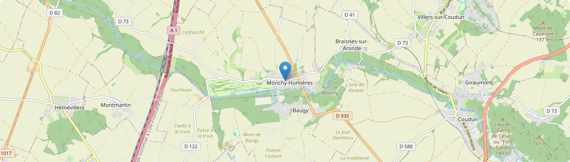 Monchy-Humières - Carte