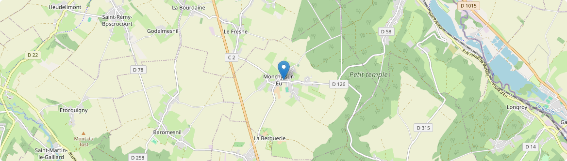 Monchy-sur-Eu - Carte