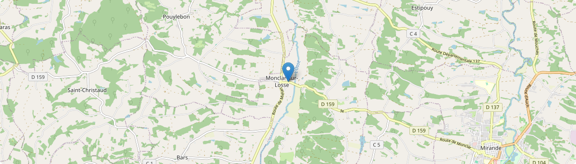 Monclar-sur-Losse - Carte