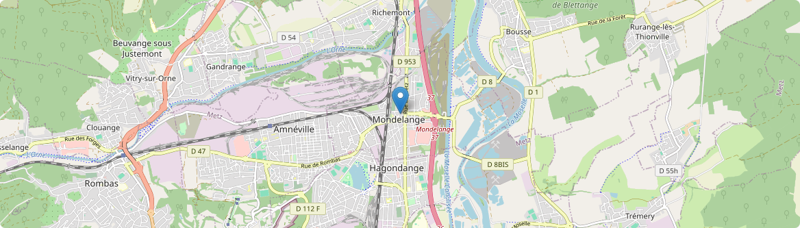 Mondelange - Carte