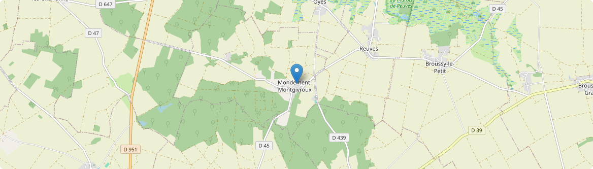 Mondement-Montgivroux - Carte