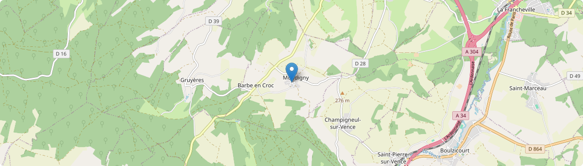 Mondigny - Carte
