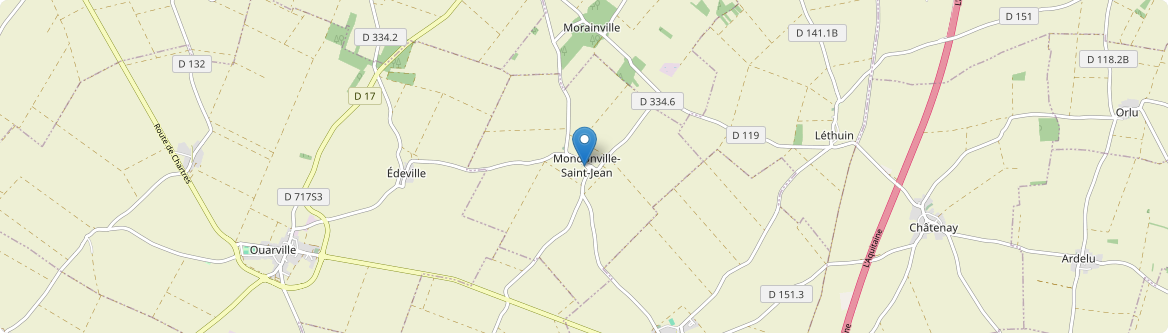 Mondonville-Saint-Jean - Carte