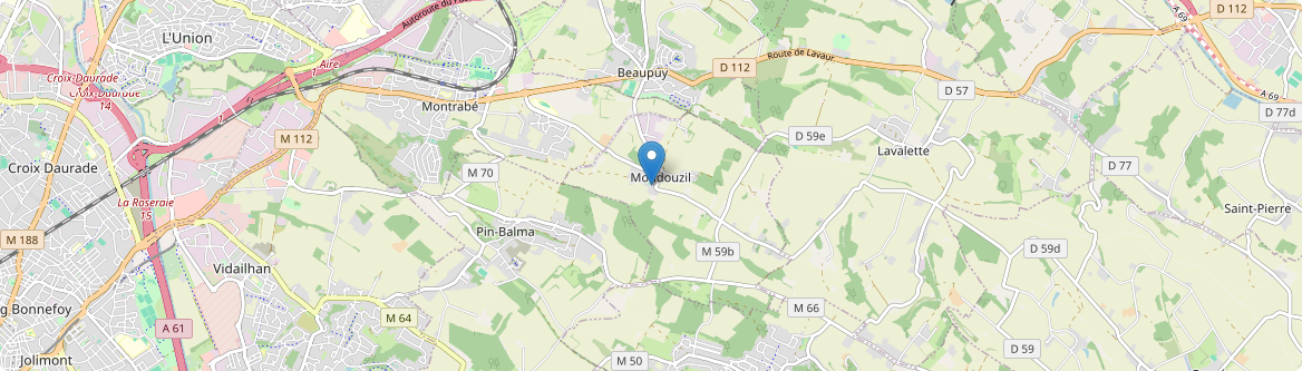 Mondouzil - Carte