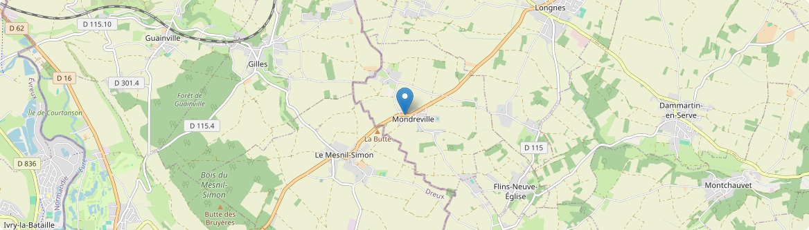 Mondreville - Carte