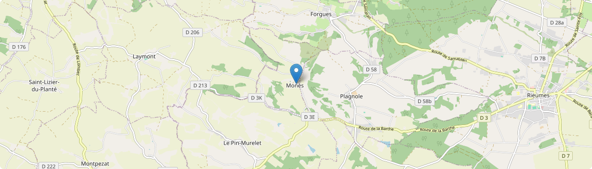 Monès - Carte