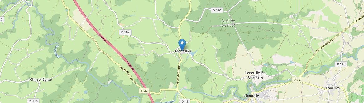 Monestier - Carte