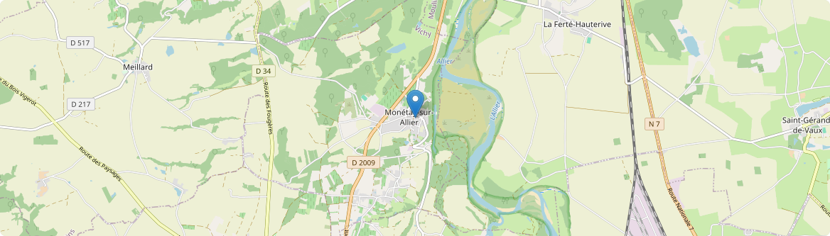 Monétay-sur-Allier - Carte