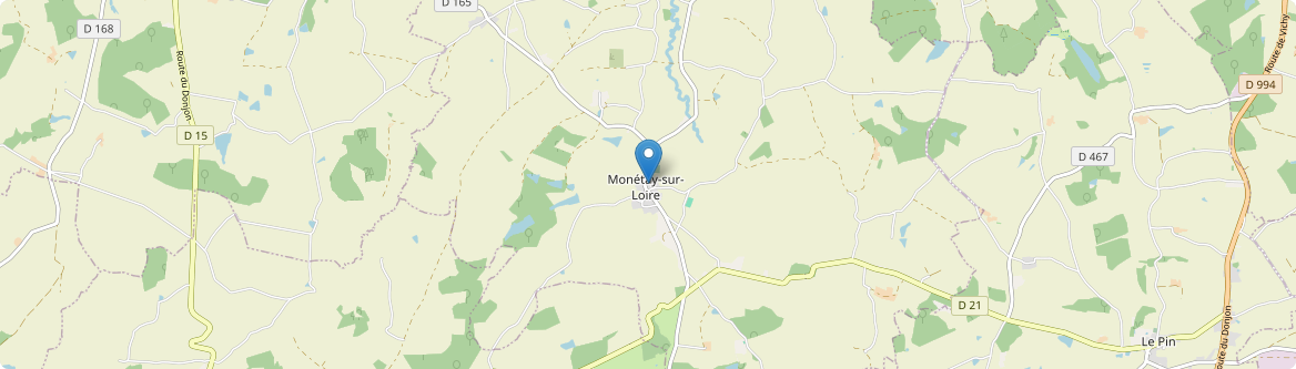Monétay-sur-Loire - Carte