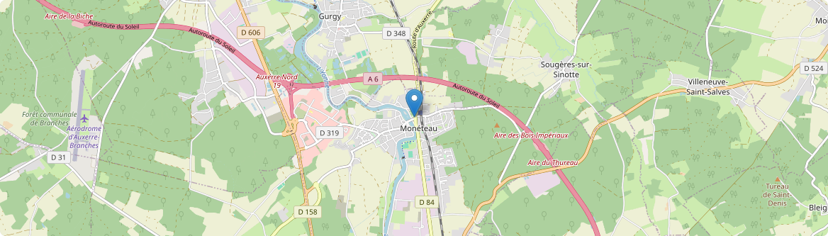 Monéteau - Carte