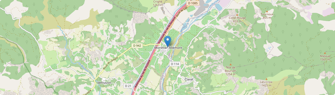 Monêtier-Allemont - Carte
