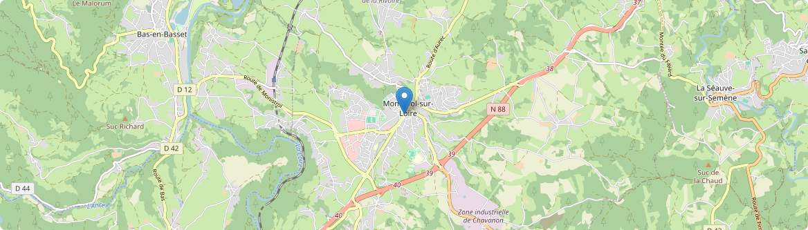 Monistrol-sur-Loire - Carte
