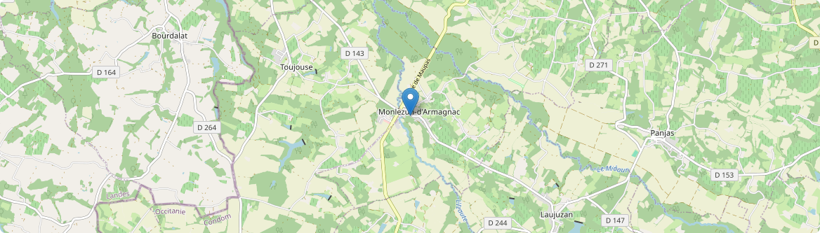 Monlezun-d'Armagnac - Carte