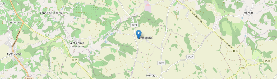 Monmadalès - Carte