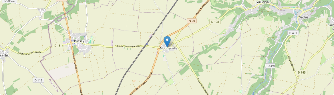 Monnerville - Carte