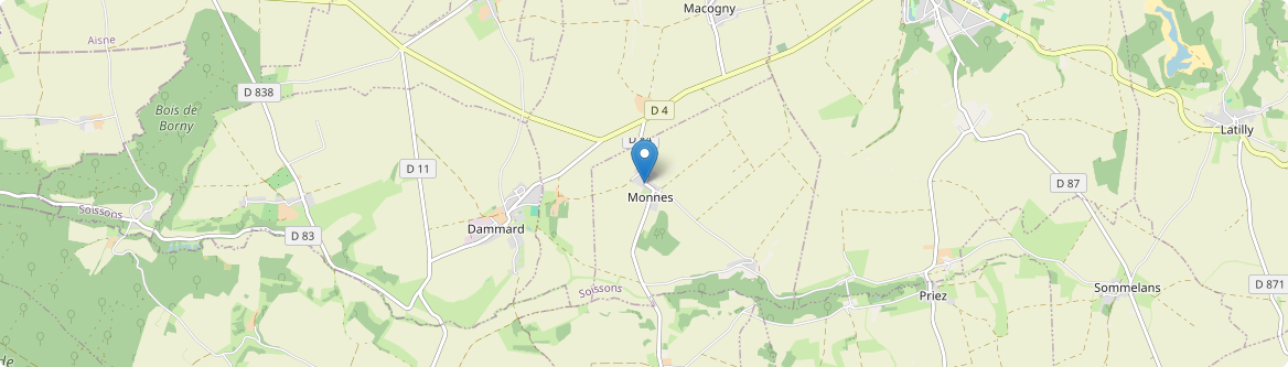 Monnes - Carte