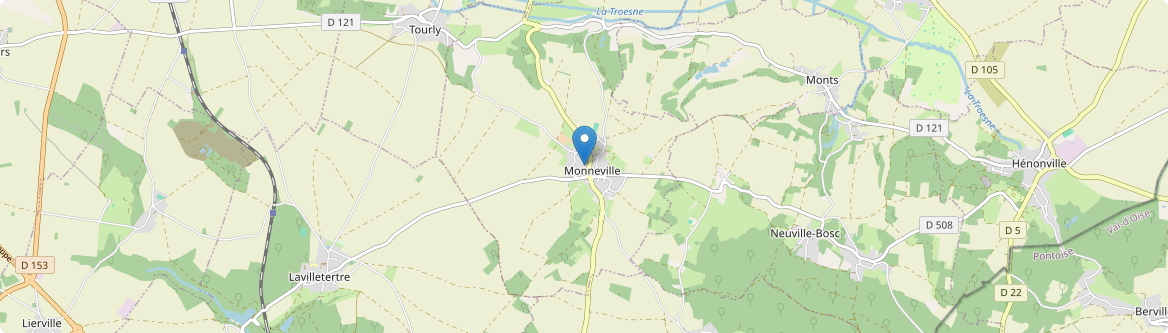 Monneville - Carte