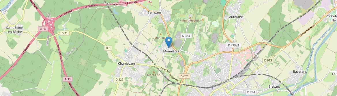 Monnières - Carte