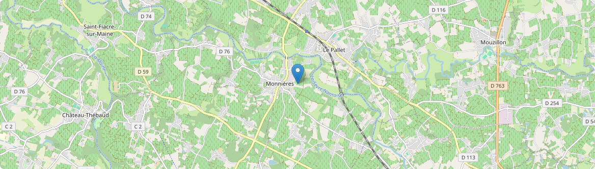 Monnières - Carte