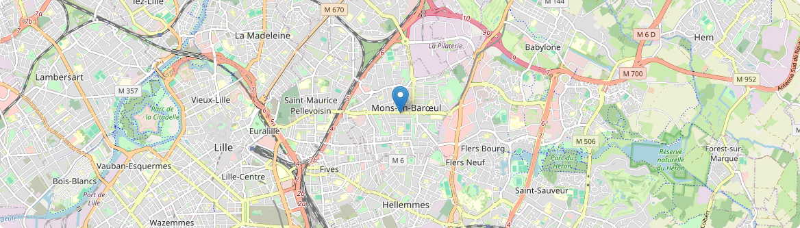 Mons-en-Barœul - Carte
