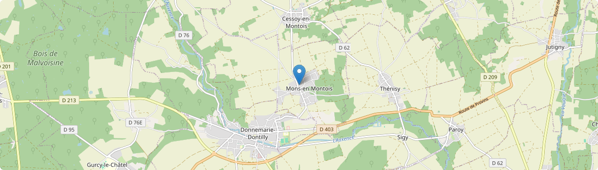 Mons-en-Montois - Carte