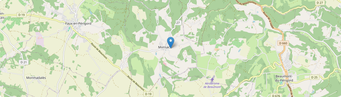 Monsac - Carte