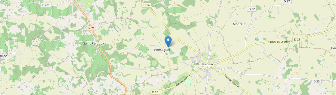 Monsaguel - Carte