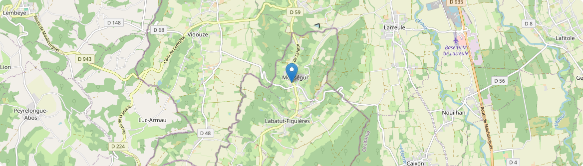 Monségur - Carte