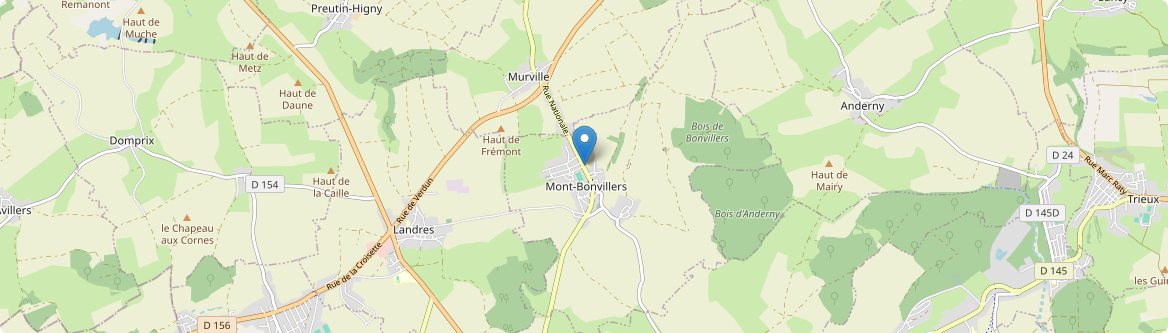 Mont-Bonvillers - Carte