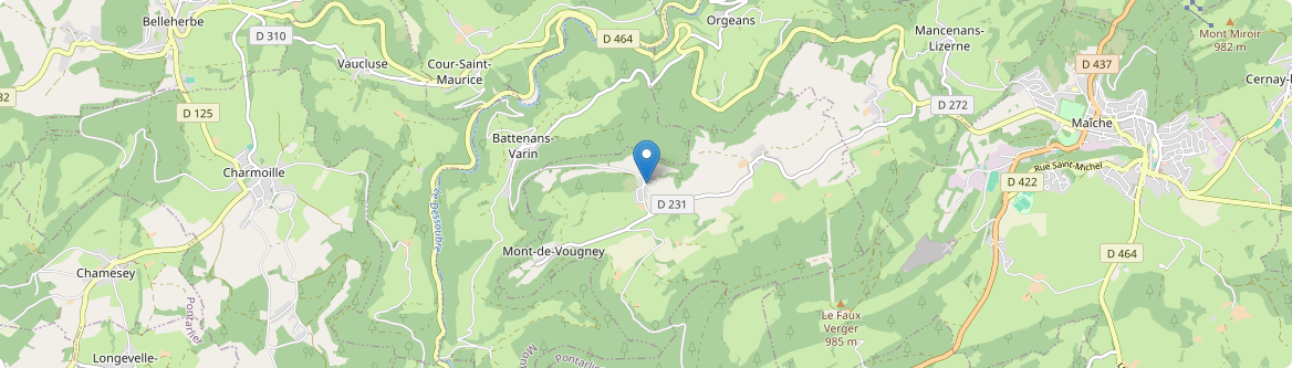 Mont-de-Vougney - Carte