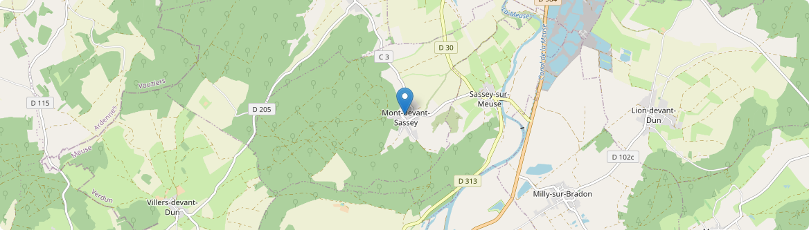Mont-devant-Sassey - Carte