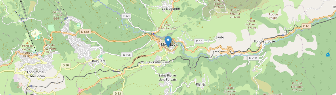 Mont-Louis - Carte