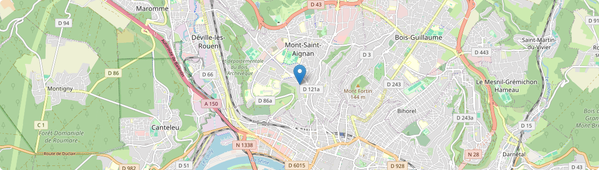 Mont-Saint-Aignan - Carte