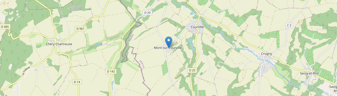 Mont-sur-Courville - Carte