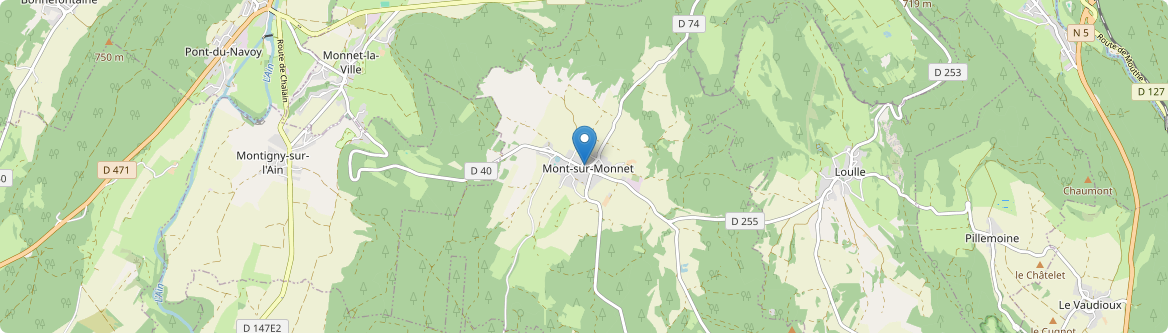 Mont-sur-Monnet - Carte