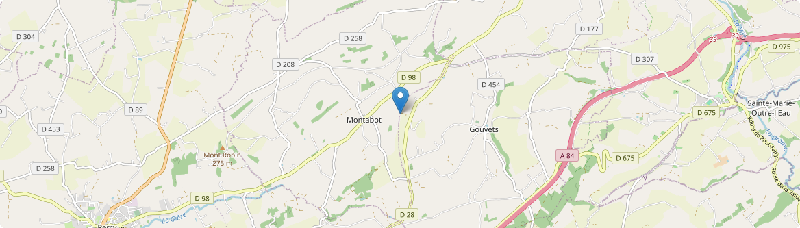 Montabot - Carte
