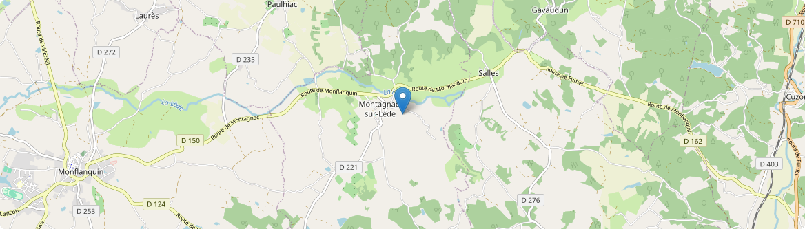 Montagnac-sur-Lède - Carte