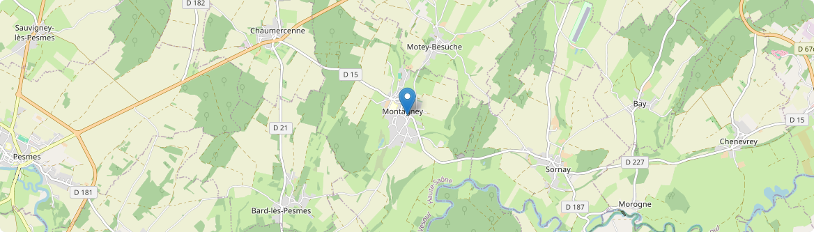 Montagney - Carte