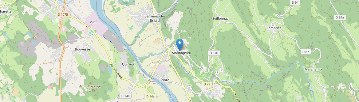 Montagnieu - Carte
