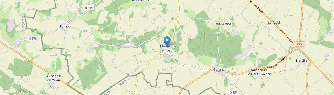 Montagny-en-Vexin - Carte