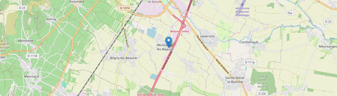 Montagny-lès-Beaune - Carte