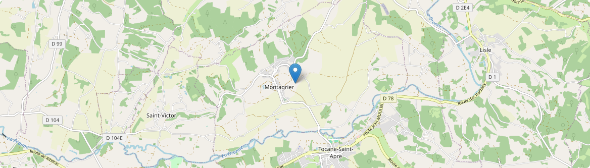 Montagrier - Carte