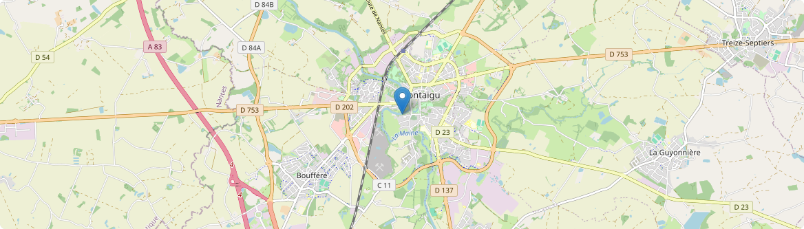 Montaigu-Vendée - Carte