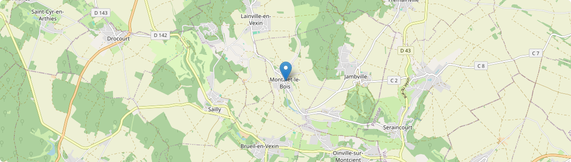 Montalet-le-Bois - Carte