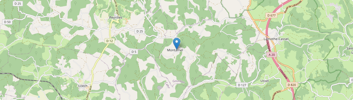 Montamel - Carte