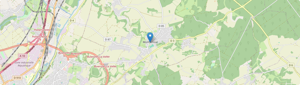 Montamisé - Carte